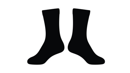 A minimalistic depiction of two legs in a dark striking silhouette © APIM02SN