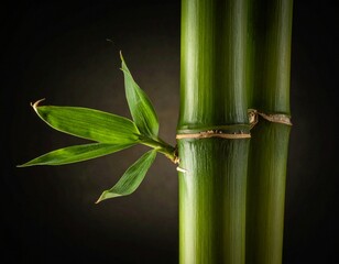 Artistic Light on Bamboo Fiber Texture Still Life