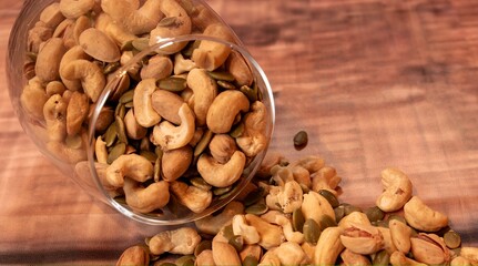 Snacks spilled out onto the table