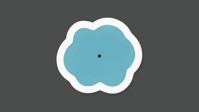 Abstract liquid blob animation sequence showing growth and transformation. Minimalist motion graphic element for a logo reveal or modern presentation background