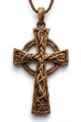 Intricate celtic cross pendant