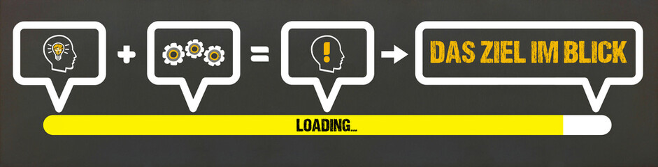 Fototapeta premium Das Ziel im Blick 