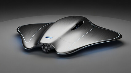 Futuristic personal submersible vehicle design with sleek, aerodynamic lines and advanced technology for underwater exploration and transport