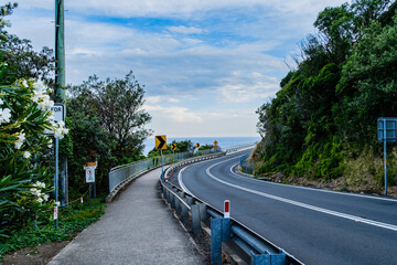 Photo taken at Sea Cliff Bridge in December 2025, showing the iconic coastal bridge and ocean views, with people enjoying walking and sightseeing along the coast.