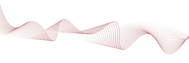 Red stripes on a white background. Creative line art. Red waves with lines. Curved wavy line, smooth stripe. vector Eps 10