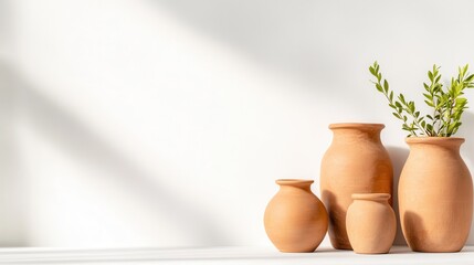 Ceramic amphora collection showcasing ancient drinking vessels and pottery