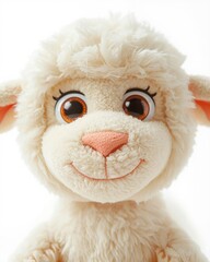Adorable white lamb stuffed animal