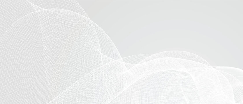 abstract grey wavy background silver flowing wave line 