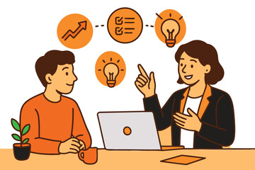 business consulting session focusing on productivity and innovation