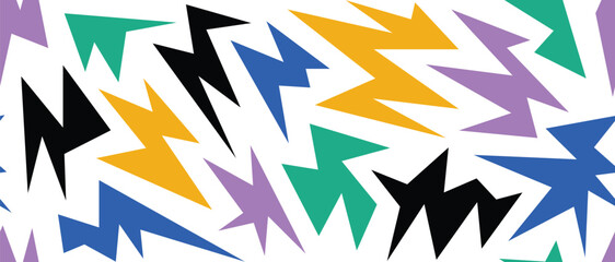  colorful irregular spark and twinkle seamless pattern