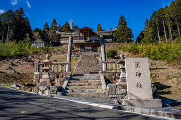 星神社の風景（岡山市北区）