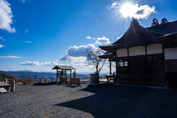星神社から見る遠くの街並み