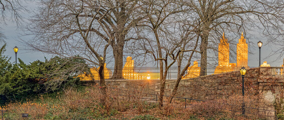 Central Park Reservoir, early winter morning