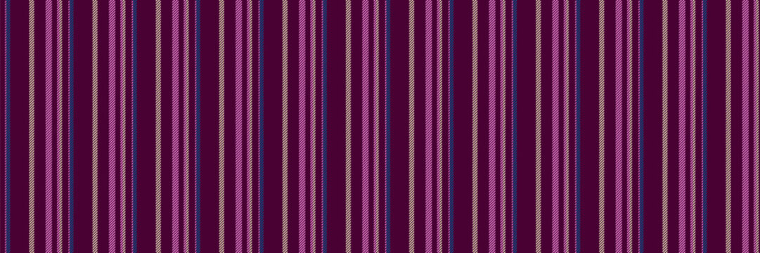Clow textile pattern vector, oktoberfest stripe texture lines. Top fabric background seamless vertical in dark and pink colors.
