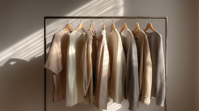 V&ecirc;tement sur cintres pour commerces 