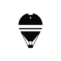 Obraz premium Hot air balloon silhouette icon