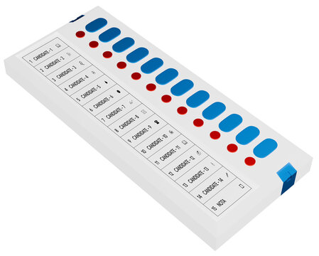 Modern Indian electronic voting machine device used for secure democratic elections