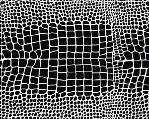 Seamless pattern of alligator skin on a white background  © Design Studio RM