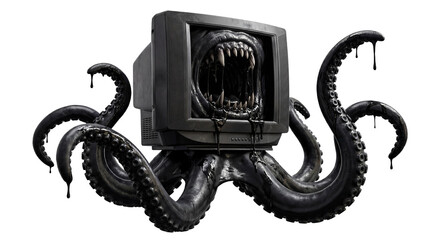 TV looks like a monster octopus