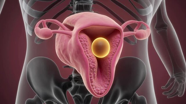 3D Representation of Human Ovary with Follicles