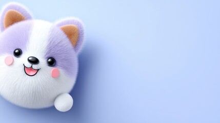 Pet Toy Subscription Banner That Shows a Cute Plush Toy, Inviting Pet Owners to Explore New Fun Options for Their Furry Friends Every Month