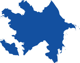 Fototapeta premium Azerbaijan Map Isolated on White Background