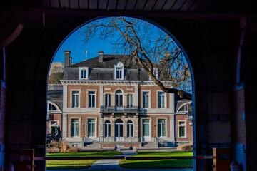 Namur, Belgium, December 26, 2025. The building in the image is the Elysette, the official seat of the Walloon Government and the office of the Minister-President of Wallonia.