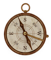 Illustration of vintage compass