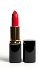 Obraz premium Vibrant Red Lipstick A Symbol of Classic Elegance and Modern Beauty for Flawless Lips