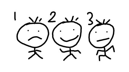 Kids hand drawn cartoon