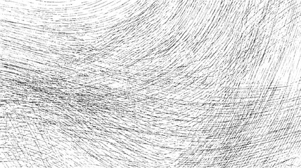 Obraz premium Black and white abstract textured background with curved lines and dots