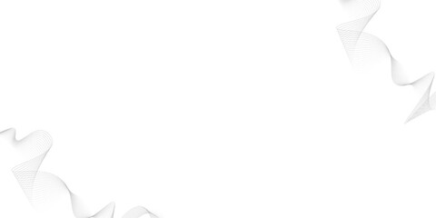 Obraz premium Abstract gray wave dynamic curve lines on transparent background.