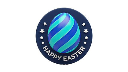 Happy Easter Egg Emblem
