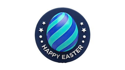 Happy Easter Egg Emblem