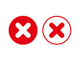 Obraz premium Cross Icon Close Cancel Symbol for Web and Mobile Interface