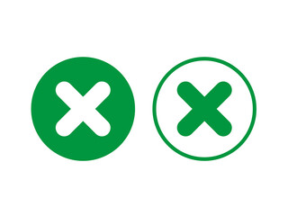 Obraz premium Cross Icon Close Cancel Symbol for Web and Mobile Interface