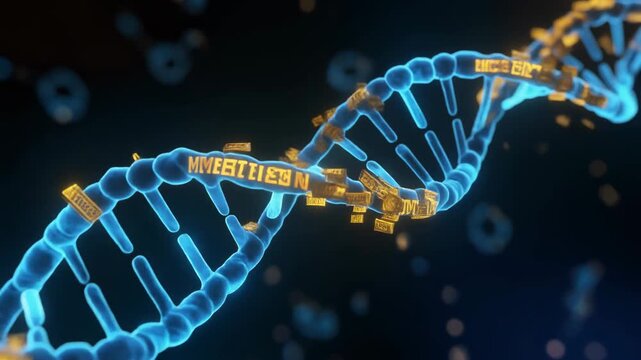 3D Animation of DNA Methylation Process with Epigenetic Markers