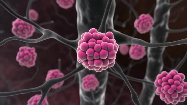 3D Animation of Alpha-synuclein Lewy Bodies in Parkin Protein Network