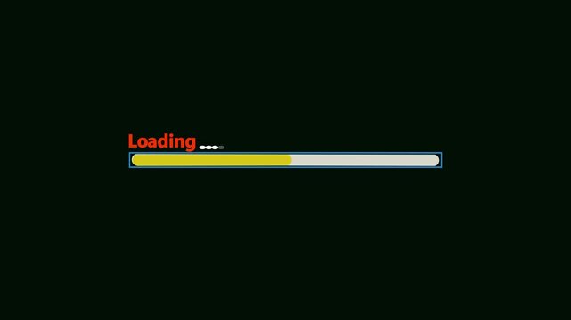  loding animation on a Blck background.Beautiful  Loading icon animation.loading progress bar loading animation.