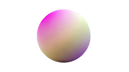 Gradient Sphere on White Background
