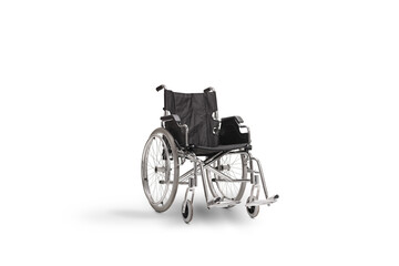 Fototapeta premium Studio shot of a manual folding wheelchair