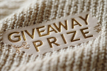 Giveaway prize luxury box macro detail gold texture elegant fabric closeup contest reward decorative celebration present ornate shiny announcement event textured background exclusive special win