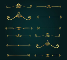 Divider Swirl line, Dividers,Borders, 