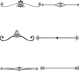 Divider Swirl line, Dividers,Borders, 
