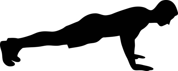 Person performing push-up