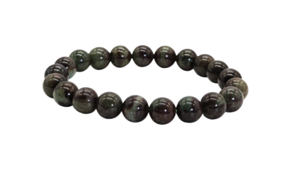 カシデン水晶　天然石ブレスレット マクロ撮影　背景透過