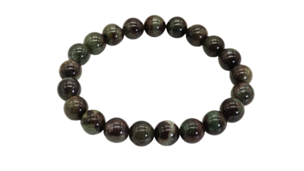 カシデン水晶　天然石ブレスレット マクロ撮影　背景透過