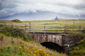Man playing golf in Ireland