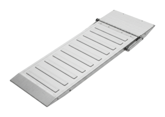 Loading ramp installation warehouse equipment industrial side view isolated on transparent background