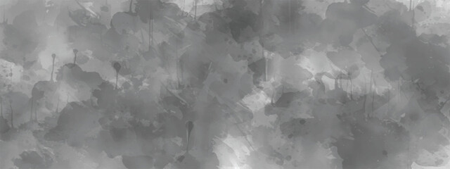 Dark Ink and Smoke Abstract Background with Soft Layered Textures